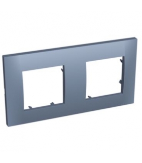 Altira - ramka montażowa - 2 zespoły pozioma - błękit stalowy - 71 mm ALB45742