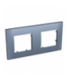 Altira - ramka montażowa - 2 zespoły pozioma - błękit stalowy - 71 mm ALB45742