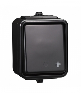 Cedar Łącznik krzyżowy IP44 czarny Schneider WNT700C05