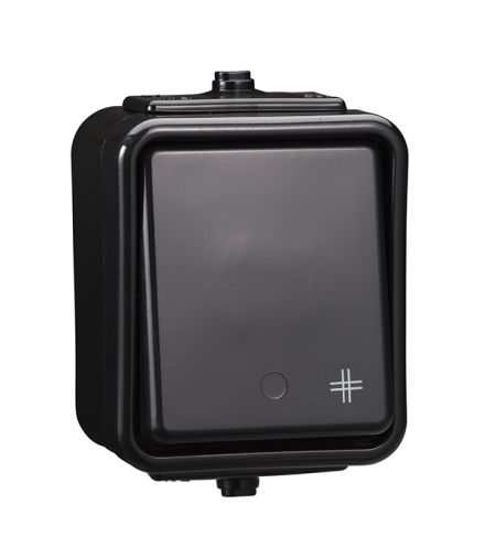 Cedar Łącznik krzyżowy IP44 czarny Schneider WNT700C05