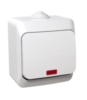 Cedar Plus Łącznik krzyżowy z podświetleniem IP44 biały Schneider WDE000571