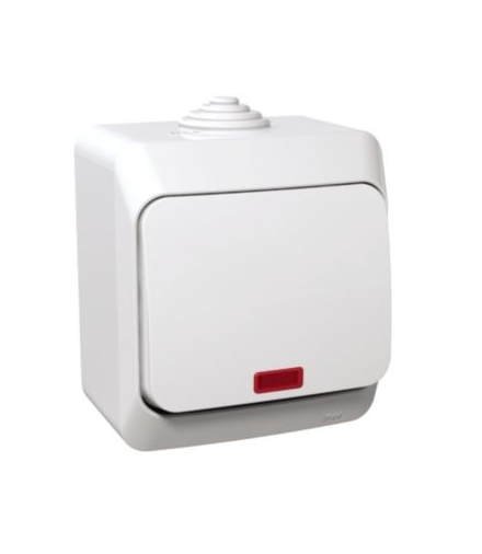Cedar Plus Łącznik krzyżowy z podświetleniem IP44 biały Schneider WDE000571