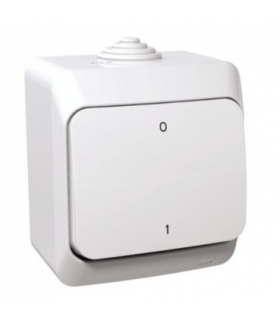Cedar Plus Łącznik 2-biegunowy IP44 biały Schneider WDE000520