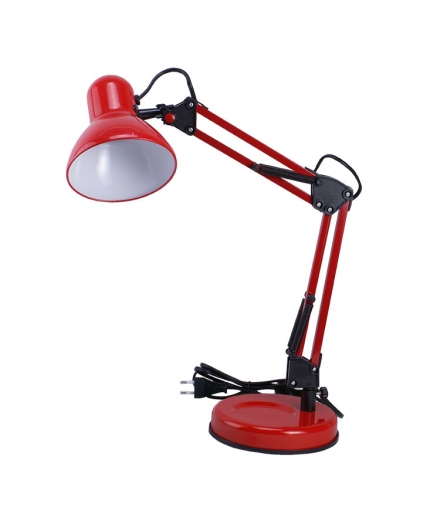 Lampka biurkowa szkolna dla dziecka OMEGA E14 CZERWONA