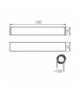 Oprawa liniowa pod tuby LED T8 ALIN 4LED 1230mm G13 czarny Kanlux 27414