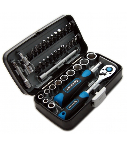 Zestaw nasadek, koncówek wkretakowych i akcesoriów 1/4” 38 SZTUK