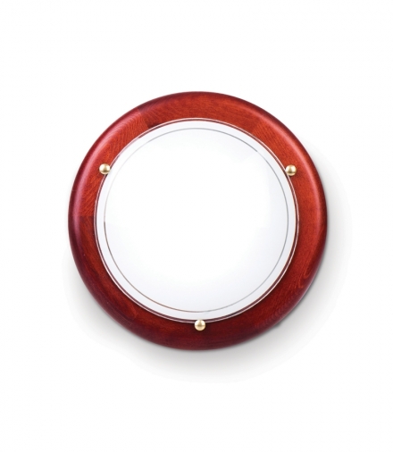 Plafon P1/2 MAŁY CLASSIC DREWNO MAHOŃ KOBI LIGHT KRDRP0/MAHOŃ