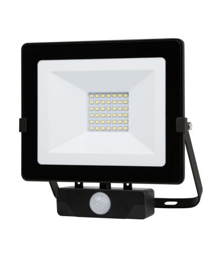 Naświetlacz LED MHNC z czujnikiem 30W PREMIUM barwa ZIMNOBIAŁA KOBI LIGHT KFNLNC30ZB