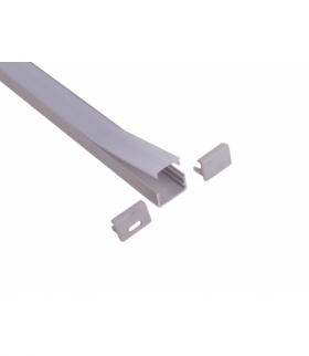 Profil P21NA mikro NAWIERZCHNIOWY NIEANODOWANY 1m ALU LED K1PLP21NA 1M