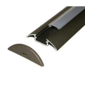 Profil P4I NAWIERZCHNIOWY ANODOWANY INOX 1m ALU LED K1PLP4I 1M