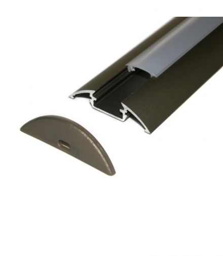 Profil P4I NAWIERZCHNIOWY ANODOWANY INOX 1m ALU LED K1PLP4I 1M