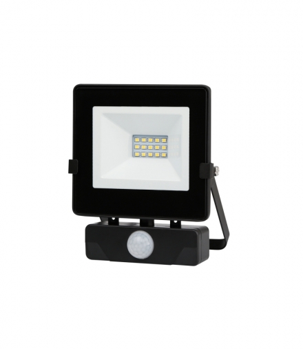 Naświetlacz LED MHNC z czujnikiem 10W PREMIUM barwa CIEPŁOBIAŁA KOBI LIGHT KFNLNC10CB