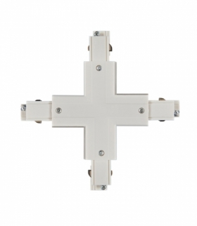 Łącznik "X" ZEWNĘTRZNY BIAŁY do LED NEXTRACK NT NEXUS NTTLXZB