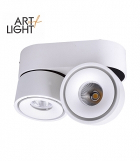 Oprawa LAHTI MINI BIAŁA 2X8W barwa CIEPŁOBIAŁA KOBI LIGHT KQLM2X8W