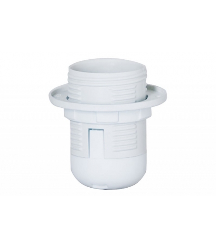 Oprawka termoplastyczna E27-1 z kołnierzem BIAŁA F-ELEKTRO PW E27-01