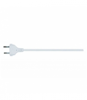 Sznur przyłączeniowy bez wyłącznika 2mb OMYp 2x0,75mm2 BIAŁY F-ELEKTRO SP