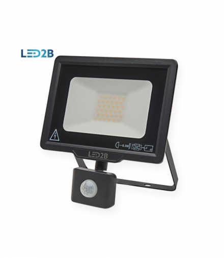 Oprawa LED MHC z czujnikiem 30W CZARNA barwa NEUTRALNA LED2B KOBI LIGHT KFLNLC30NBCZ