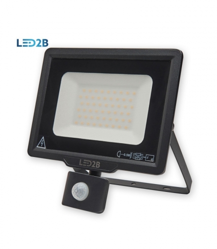 Oprawa LED MHC z czujnikiem 50W CZARNA barwa NEUTRALNA LED2B KOBI LIGHT KFLNLC50NBCZ