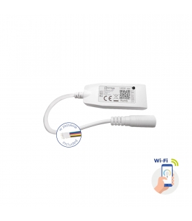 Kontroler do pasków LED Wi-Fi 12/24V DC 24W/48W RGBW+CCT+DIMM z konektorem