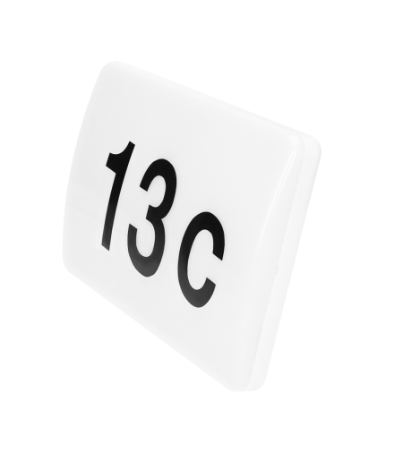 PORFIR LED 12W, oprawa oświetleniowa z numerem domu, 950lm, IP65, 4000K, IK10