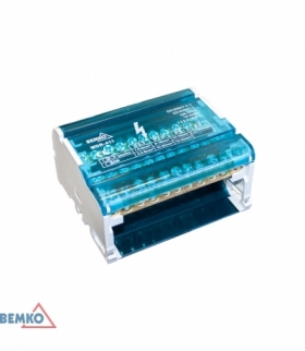 BLOK ROZDZIELCZY 44 ZACISKI 4x11 (7x5,3mm + 2x7,5mm + 2x9mm) BEMKO A18-MDB-411