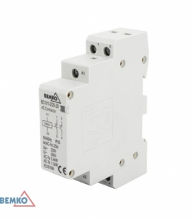 STYCZNIK MODUŁOWY BC101 1P 25A TYP 20 (2z + 0r) BEMKO A60-BC101-1P-25-20