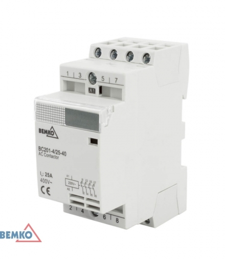 STYCZNIK MODUŁOWY BC201 2P 25A TYP 31 (3z + 1r) BEMKO A60-BC201-2P-25-31