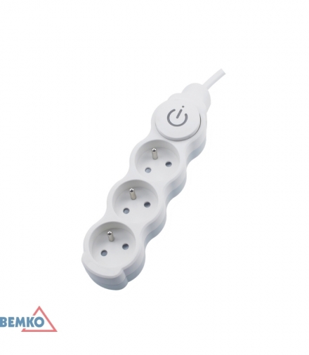 PRZEDŁUŻACZ NEW 1.0 3 GN. Z "0" Z WYŁ. 1.0MM X 5.0M BEMKO B04-NA3GW5M