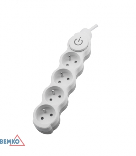 PRZEDŁUŻACZ NEW 1.5 4 GN. Z "0" Z WYŁ. 1.5MM X 3.0M BEMKO B05-NB4GW3M