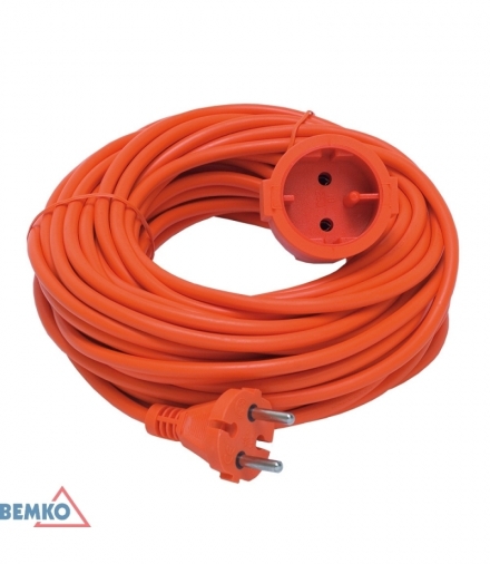 PRZEDŁUŻACZ UNIWERSALNY 30m 2x1mm2 POMARAŃCZOWY BEMKO B10-DG-YH01-30