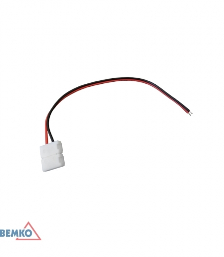 ZŁĄCZKA LED Z PRZEWODEM 1-STRONNA 8MM 2535/3528 BEMKO B46-Z1-08-3528