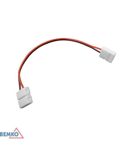 ZŁĄCZKA LED Z PRZEWODEM 2-STRONNA 8MM 2835/3528 BEMKO B46-Z2-08-3528