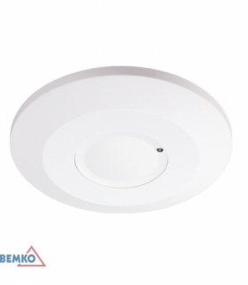 CZUJNIK MIKROFALOWY 2000W 360* IP20 OKRĄGŁY BIAŁY PŁASKI BEMKO B52-SES60WH-A