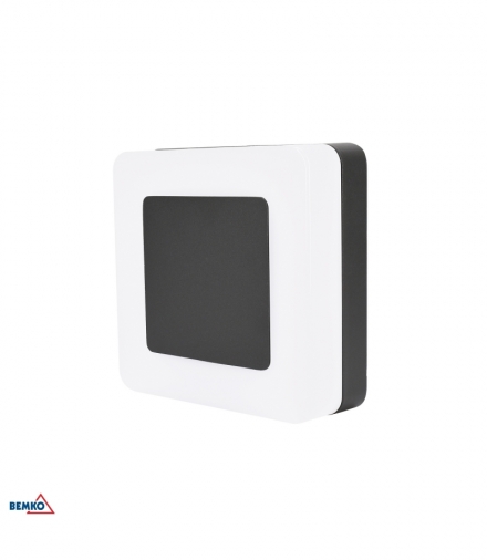 OPRAWA ELEWACYJNA VALIT 8W 4000K 680LM IP65 151X50X151MM KWADRATOWA GRAFIT BEMKO C25-EL2-Q-008GR-4K