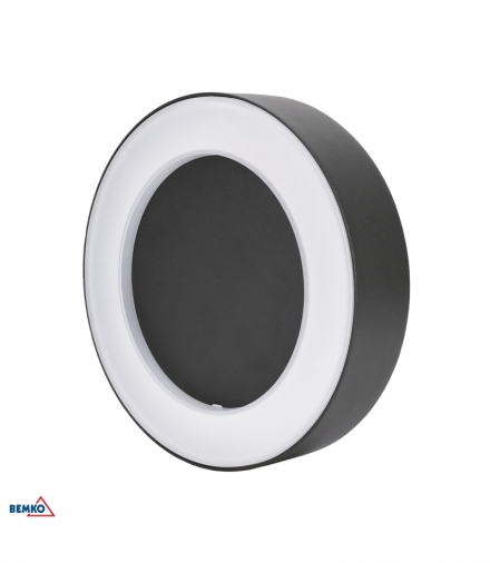 OPRAWA ELEWACYJNA VALIT 10W 3000K 800LM IP65 200X45MM OKRĄGŁA GRAFIT BEMKO C25-EL2-R-010GR-3K