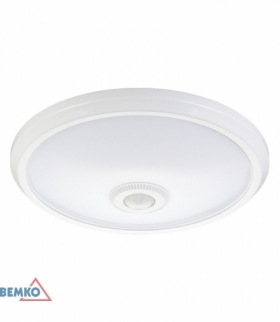 PLAFONIERA LED DORIA 12W 4000K 860LM IP20 CZ. PIR BEMKO C38-ST57-124-PIR