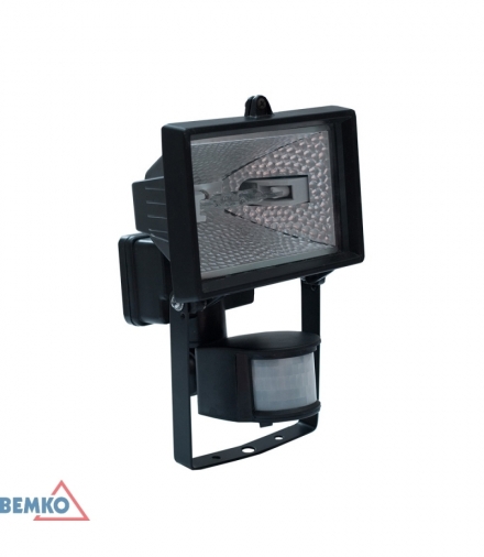 OPRAWA HALOGENOWA Z CZUJNIKIEM 150W CZARNA BEMKO C55-SFL150BL