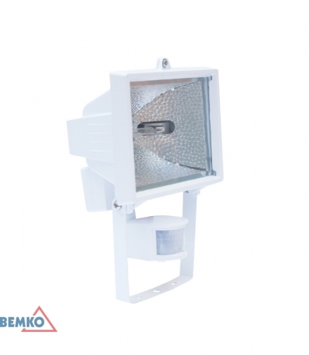 OPRAWA HALOGENOWA Z CZUJNIKIEM 150W BIAŁA BEMKO C55-SFL150WH