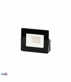 NAŚWIETLACZ LED SMD KASTEL 10W 4000K 800LM IP65 CZARNY BEMKO C64-LFK-010BL-4K