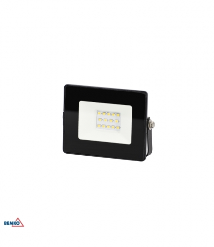 NAŚWIETLACZ LED SMD KASTEL 10W 4000K 800LM IP65 CZARNY BEMKO C64-LFK-010BL-4K