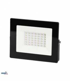 NAŚWIETLACZ LED SMD KASTEL 30W 4000K 2400LM IP65 CZARNY BEMKO C64-LFK-030BL-4K