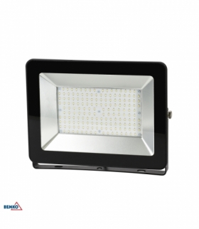 NAŚWIETLACZ LED SMD LOFOT 100W 6000K 8500LM IP65 CZARNY BEMKO C65-LFS-100BL-6K