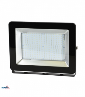 NAŚWIETLACZ LED SMD LOFOT 150W 6000K 12700LM IP65 CZARNY BEMKO C65-LFS-150BL-6K