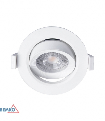 DOWNLIGHT LED ALIS 6W 4000K 520LM IP40 OKRĄGŁA Z REG. BIAŁA BEMKO C70-DLA-AR-064-WH
