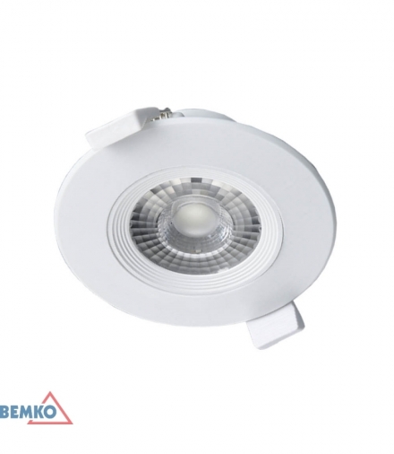 DOWNLIGHT LED ALIS 6W 4000K 520LM IP40 OKRĄGŁA BEZ REG. BIAŁA BEMKO C70-DLA-R-064-WH