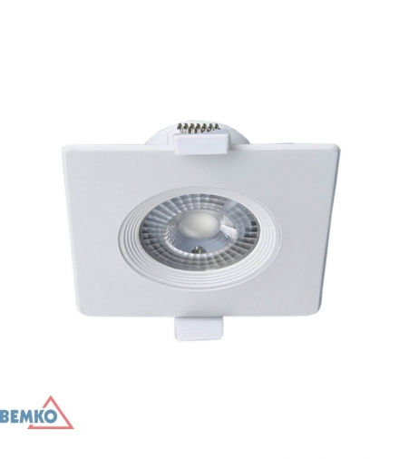 DOWNLIGHT LED ALIS 6W 4000K 520LM IP40 KWADRAT BEZ REG. BIAŁA BEMKO C70-DLA-S-064-WH