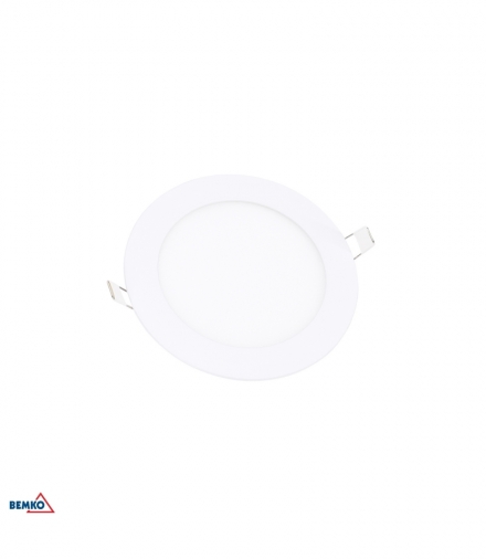 DOWNLIGHT LED BOLED 9W 3000K 520LM IP20 OKRĄGŁY BIAŁY BEMKO C70-DLB-R-090-3K