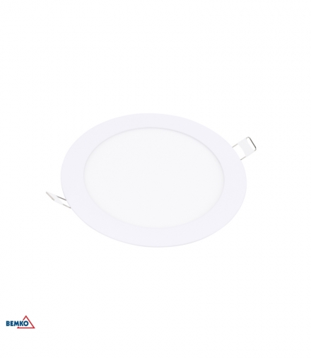 DOWNLIGHT LED BOLED 12W 3000K 690LM IP20 OKRĄGŁY BIAŁY BEMKO C70-DLB-R-120-3K