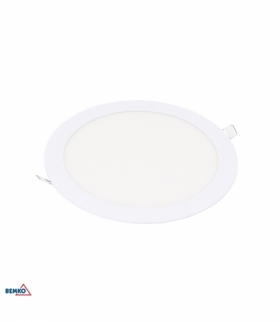 DOWNLIGHT LED BOLED 18W 4000K 1300LM IP20 OKRĄGŁY BIAŁY BEMKO C70-DLB-R-180-4K