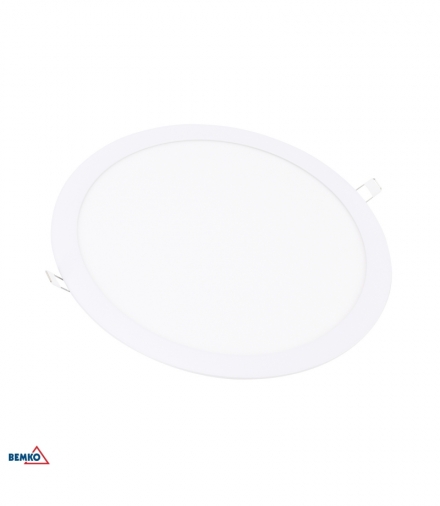 DOWNLIGHT LED BOLED 24W 3000K 1650LM IP20 OKRĄGŁY BIAŁY BEMKO C70-DLB-R-240-3K